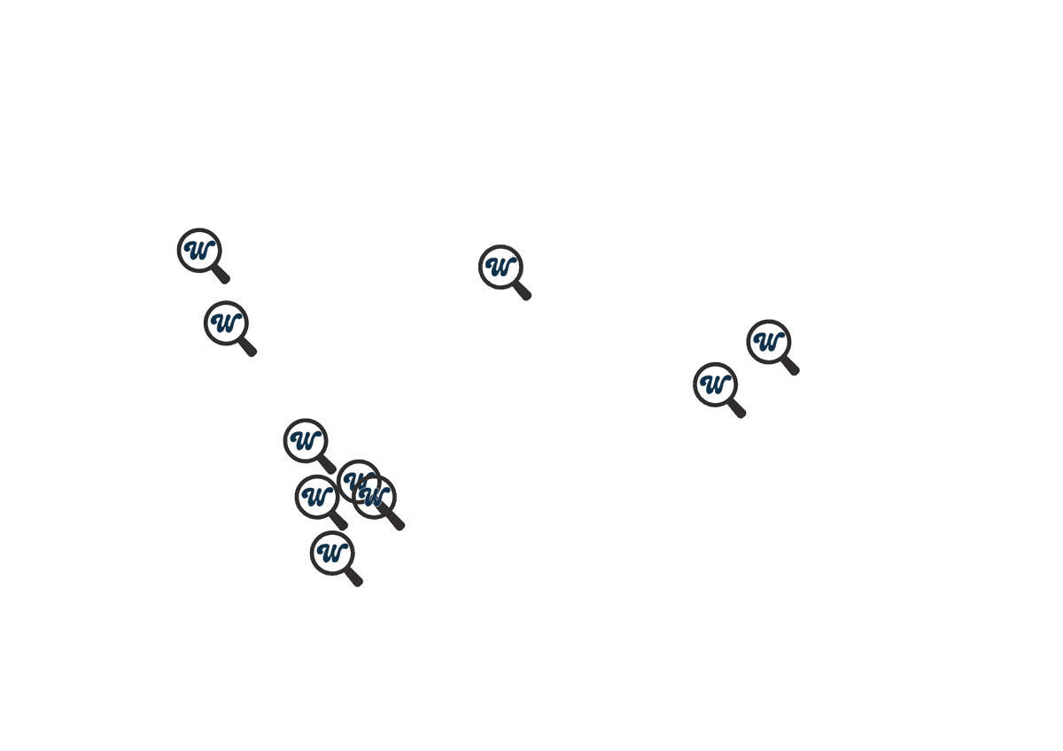 Mapa de proveedores de Wally Pickers